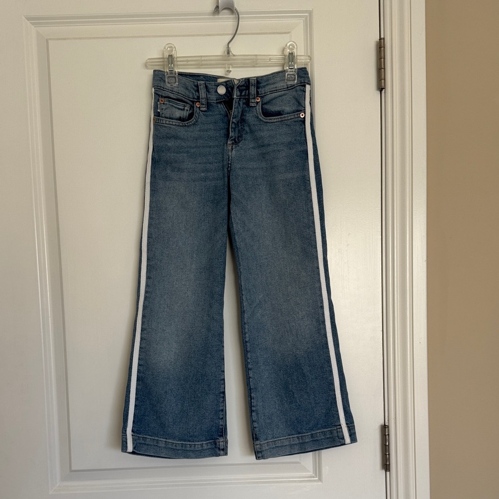 DL1961 | Light Blue Kids Jeans with White Side Stripe | Size 7